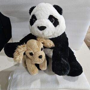 Ikea Panda and Our Generation Puppy Plush Stuffed Toys L👀K